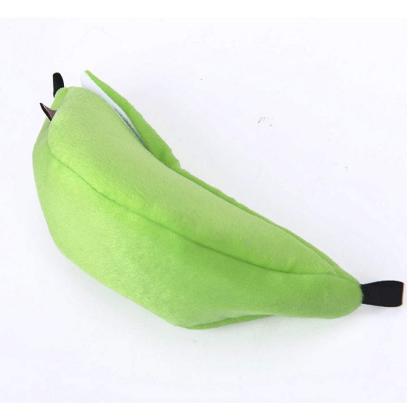 Halloluck 2 Pack Banana Warm Hamster Bed House Hammock Small Animal Warm Bed House Cage, Yellow and Green - Image 5